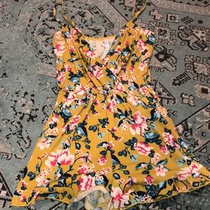 Yellow Floral Romper